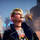 A character in Bayonetta 3 has an unfortunate interaction with a scorpion.